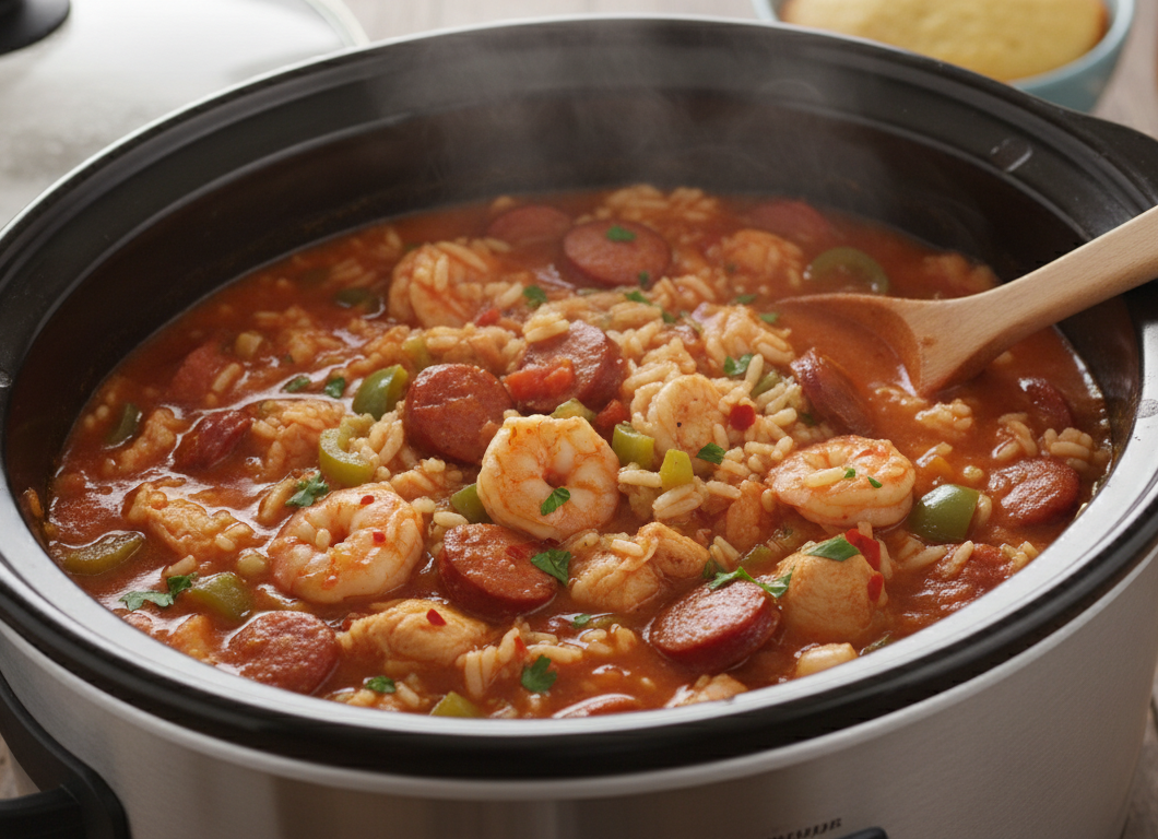 Slow Cooker Chicken Jambalaya