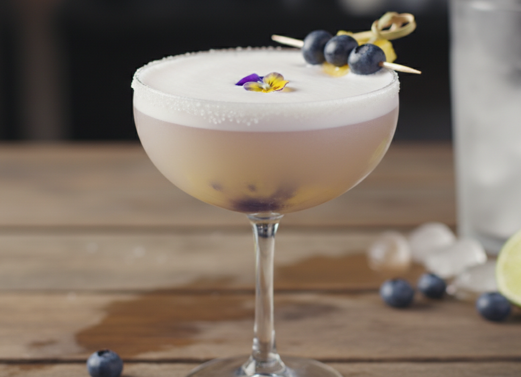 Blueberry Pineapple Tequila Sour