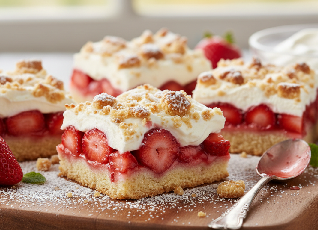 Strawberry Shortcake Bars
