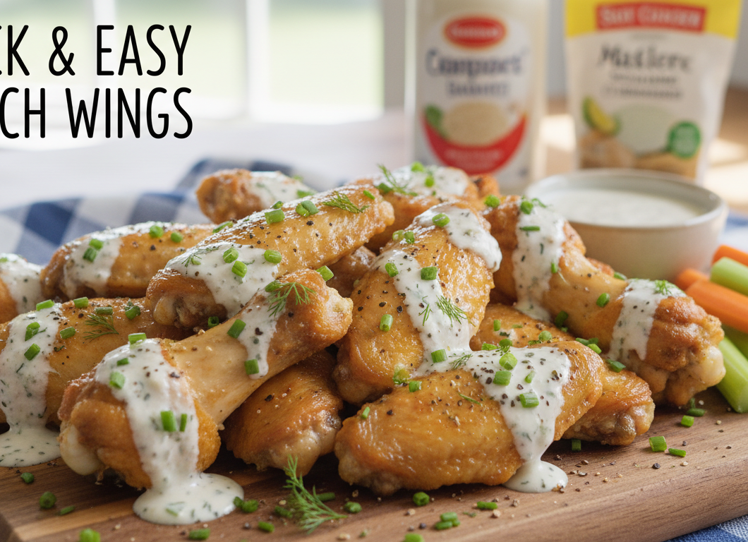 Quick & Easy Ranch Wings
