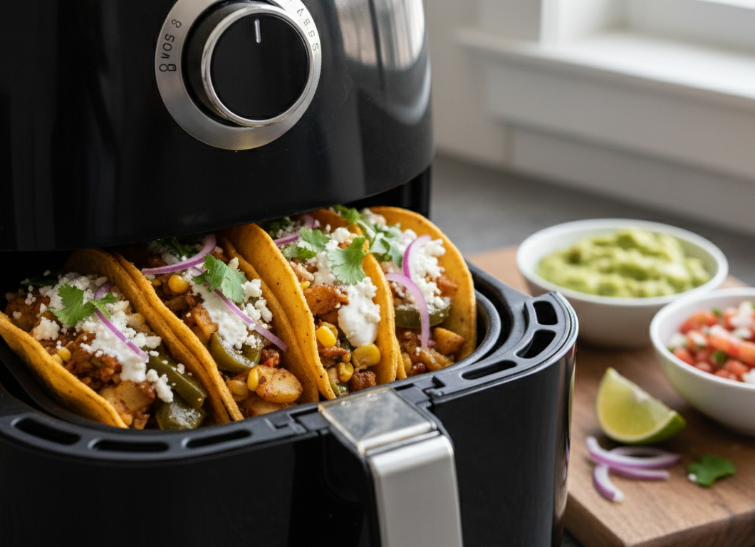 Air Fryer Mexican Potato Tacos