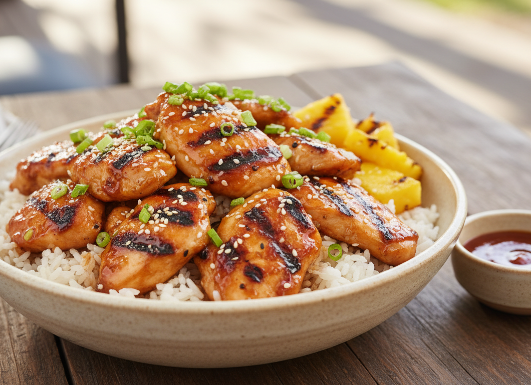 Honey BBQ Chicken Rice