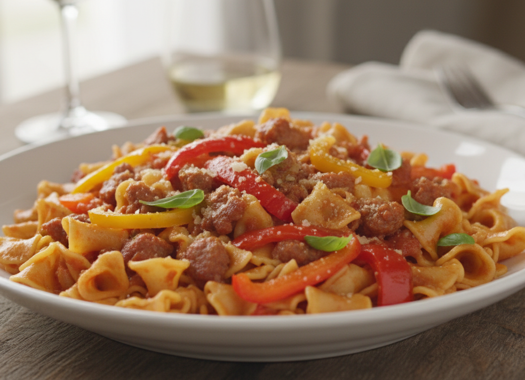 Sweet Pepper & Sausage Pasta