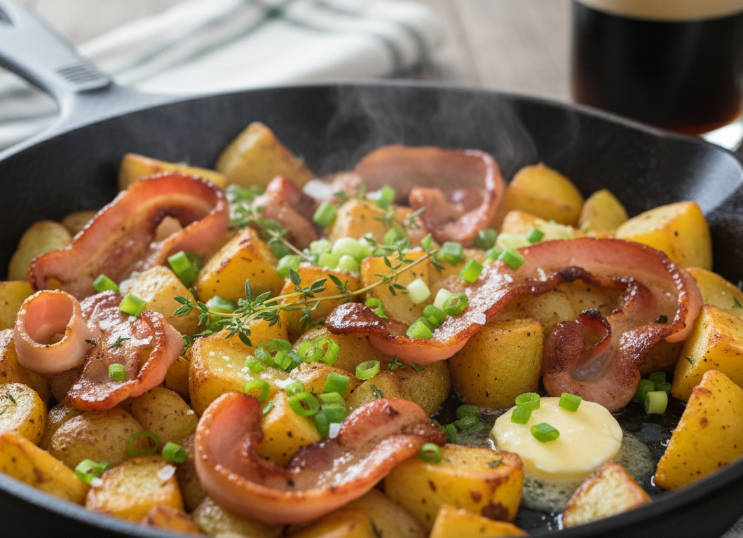 Crispy Irish Bacon Potato Skillet