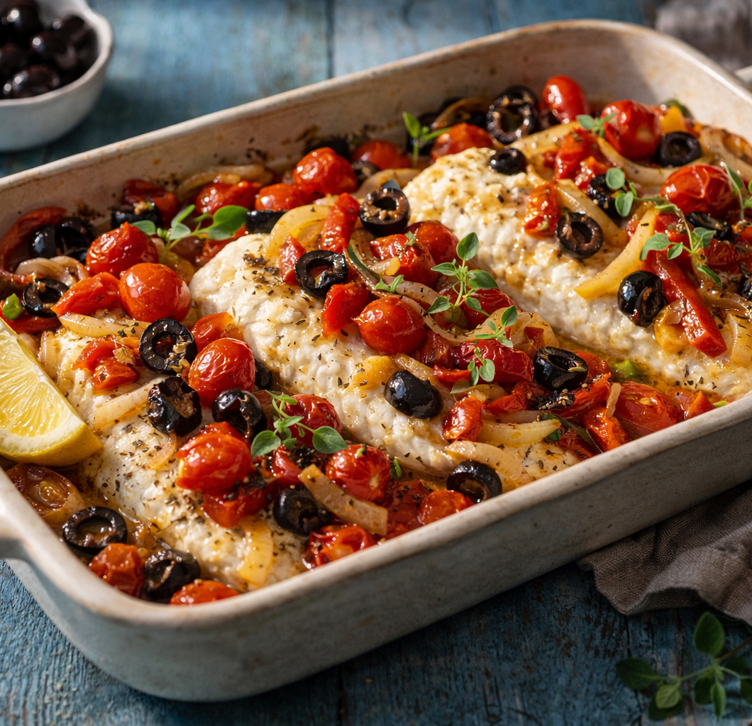Mediterranean Baked Fish
