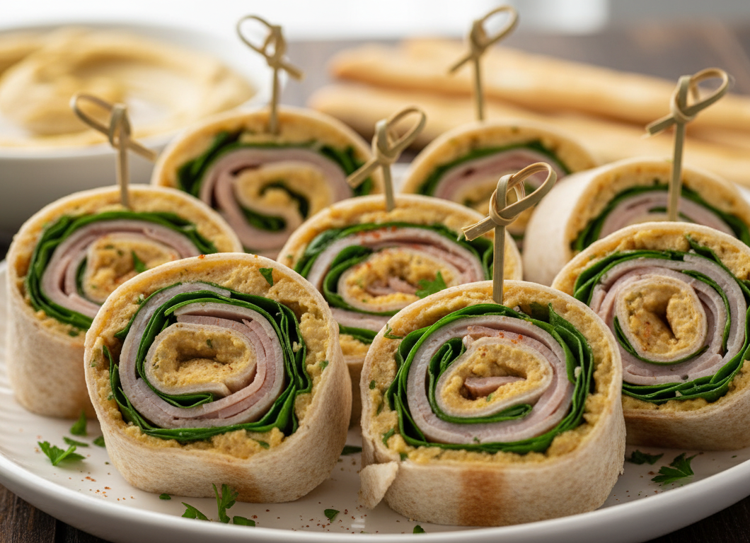 Turkey & Hummus Pinwheels