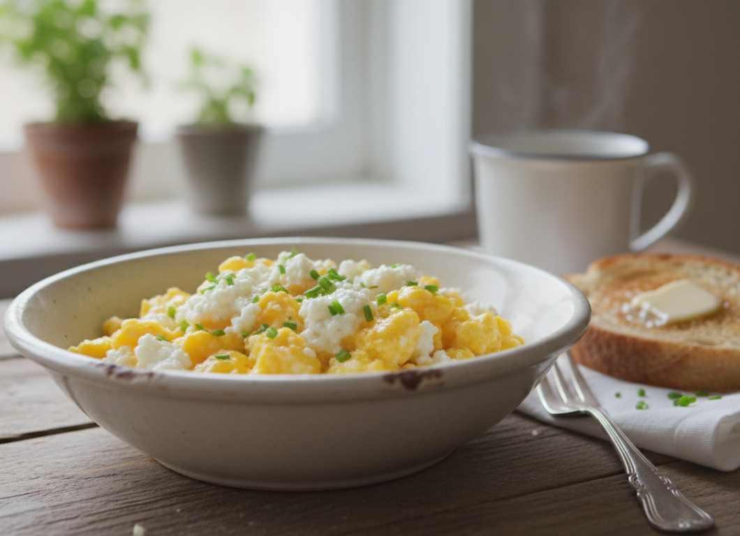 Cottage Cheese Scrambled Eggs