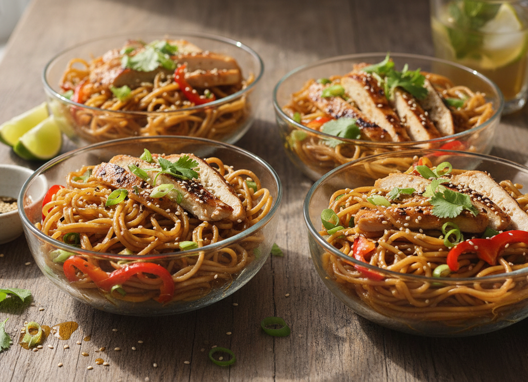 Sesame Ginger Noodle Bowls