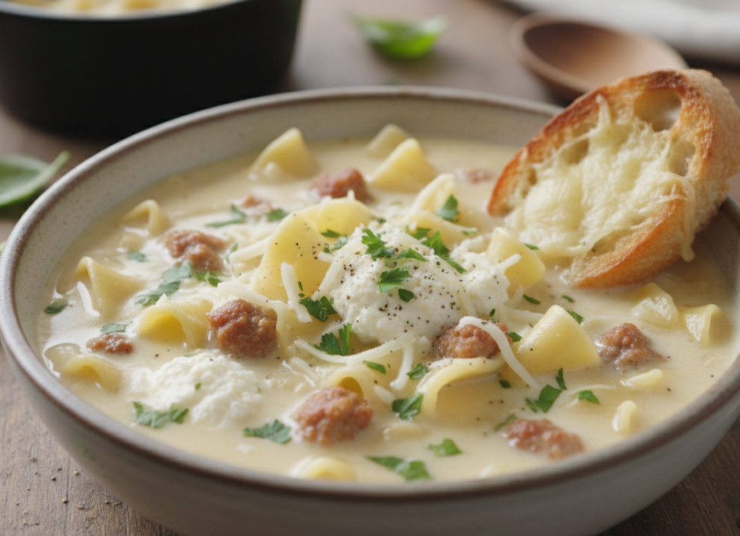 White Lasagna Soup