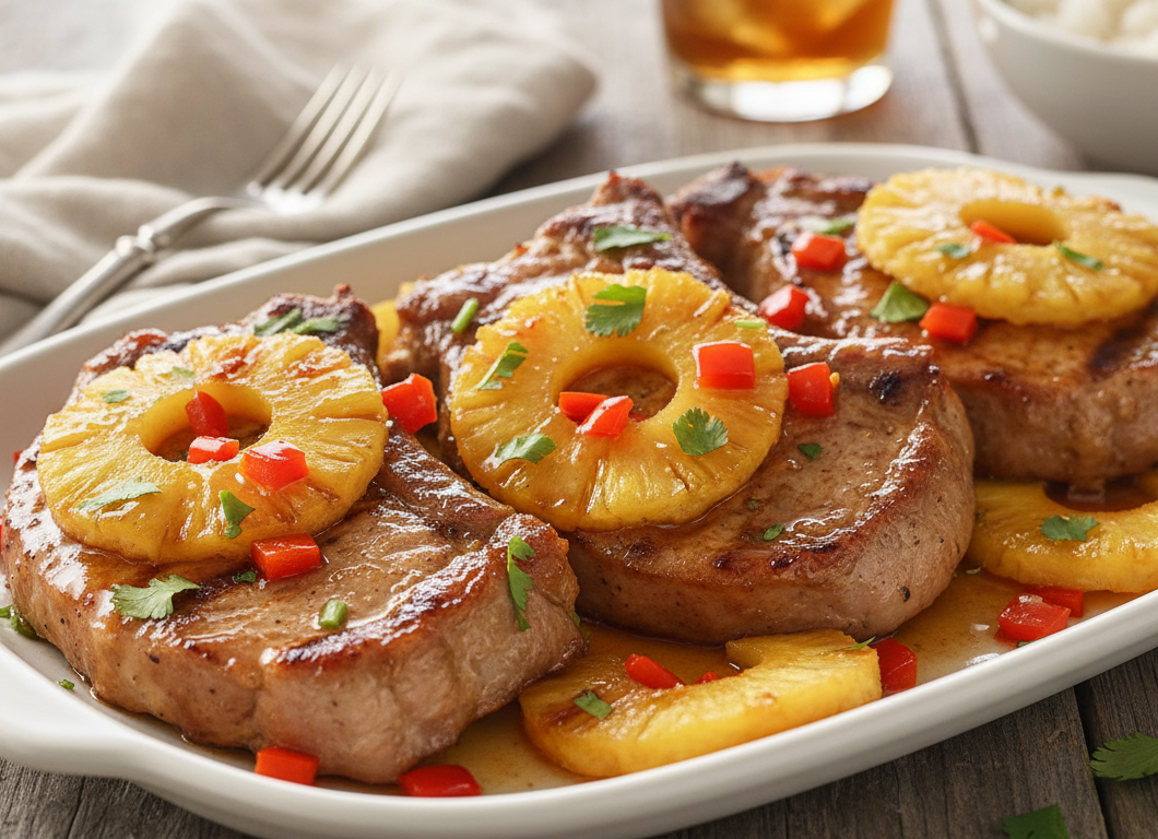 Easy Pineapple Pork Chops