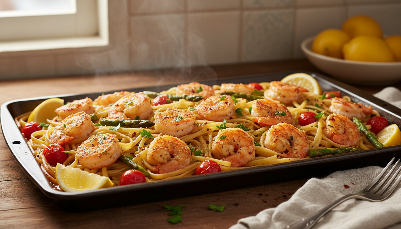 Sheet Pan Shrimp Scampi