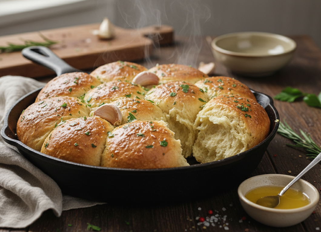 Garlic Butter Dinner Rolls