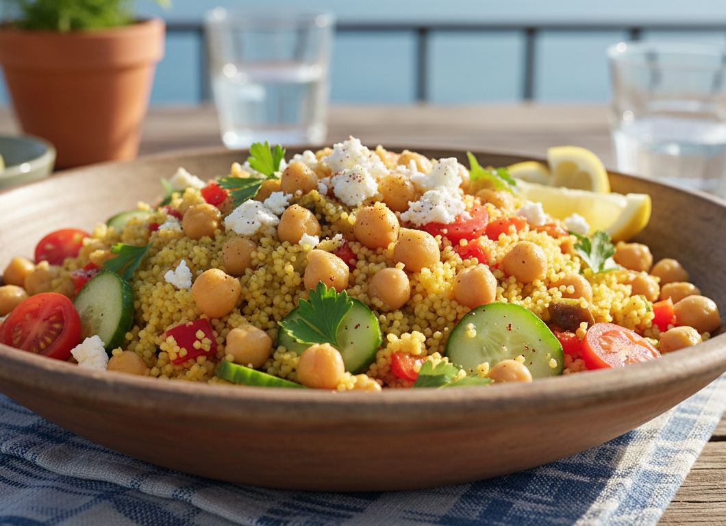 Mediterranean Chickpea Couscous