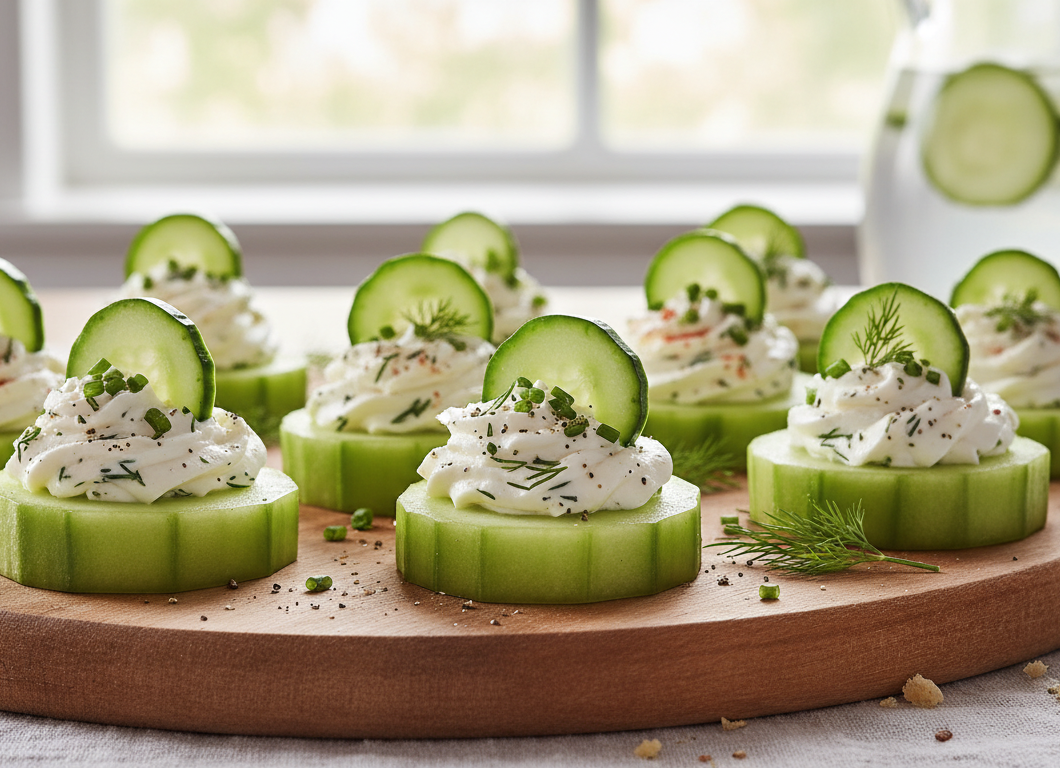 Cucumber Cream Cheese Bites