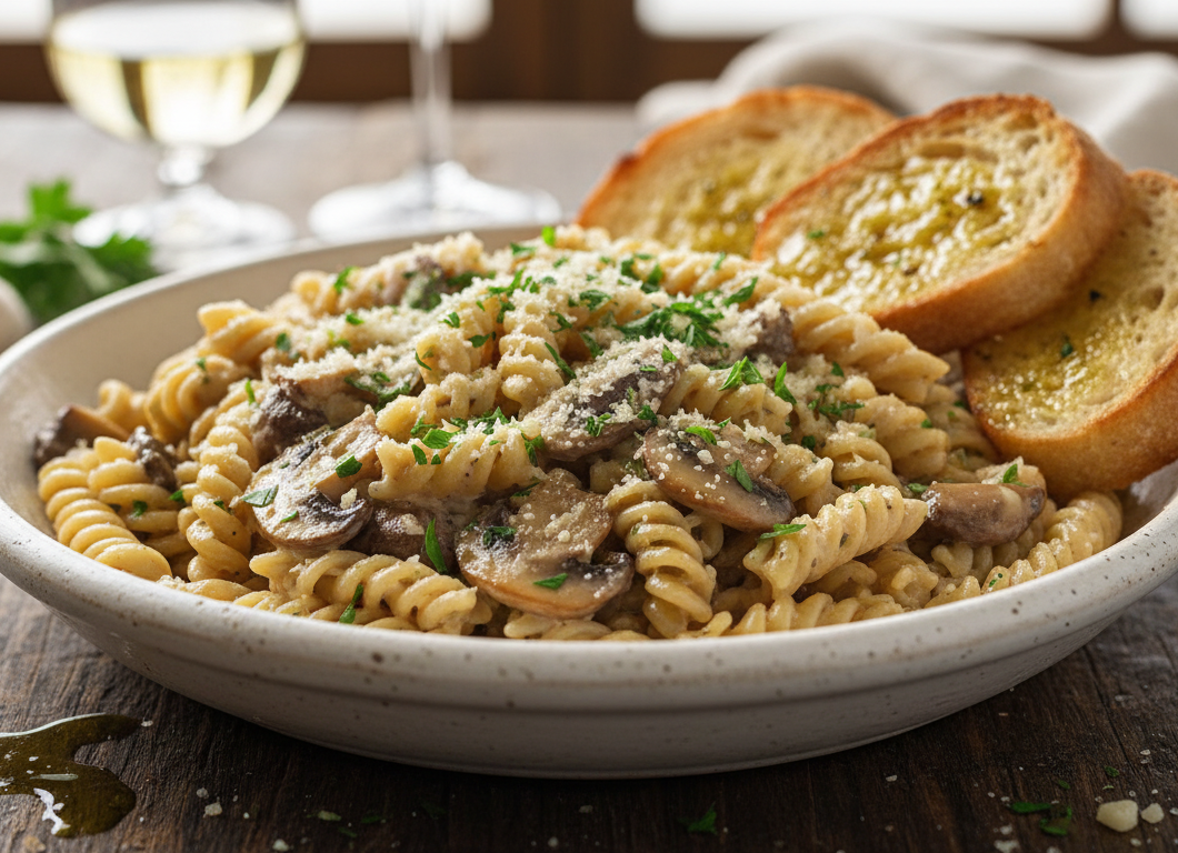 Garlic Mushroom Pasta