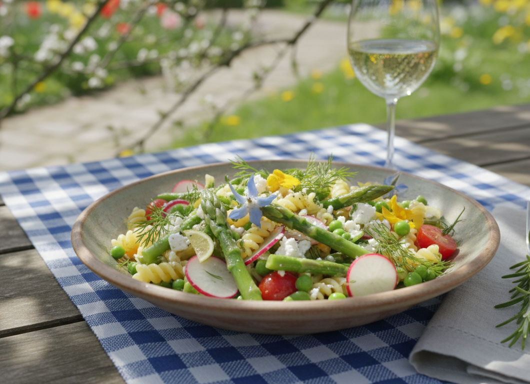 Spring Pasta Garden Salad