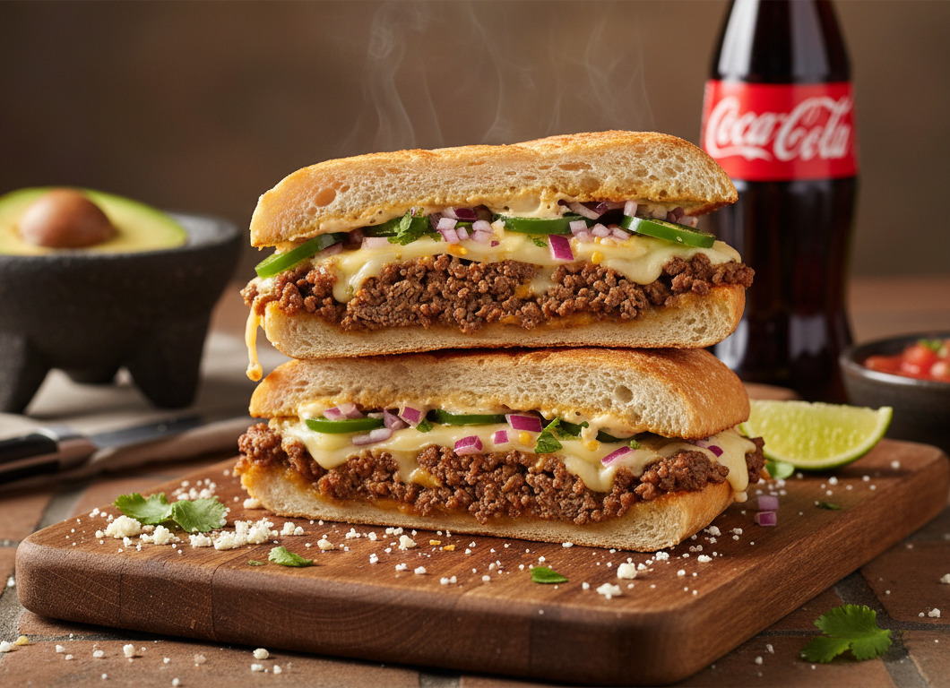 Mexican Chopped Cheese Sandwich