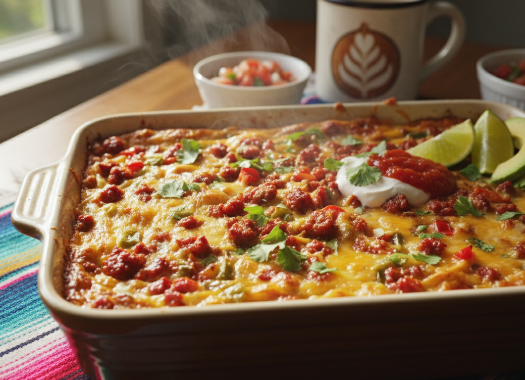 Mexican Breakfast Casserole with Chorizo