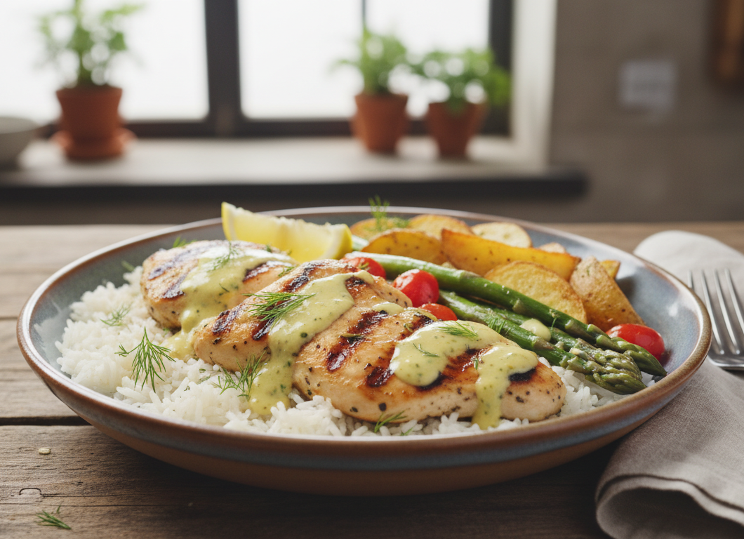 Lemon Dill Chicken Bowl