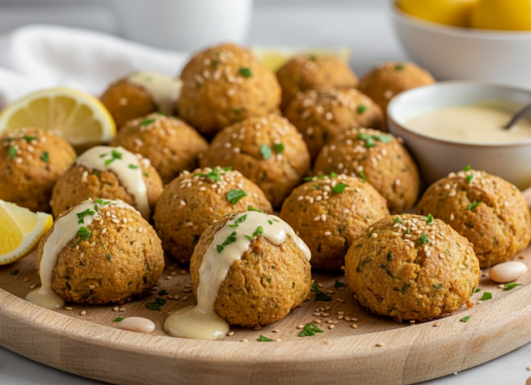 Lemon Tahini White Bean Bites