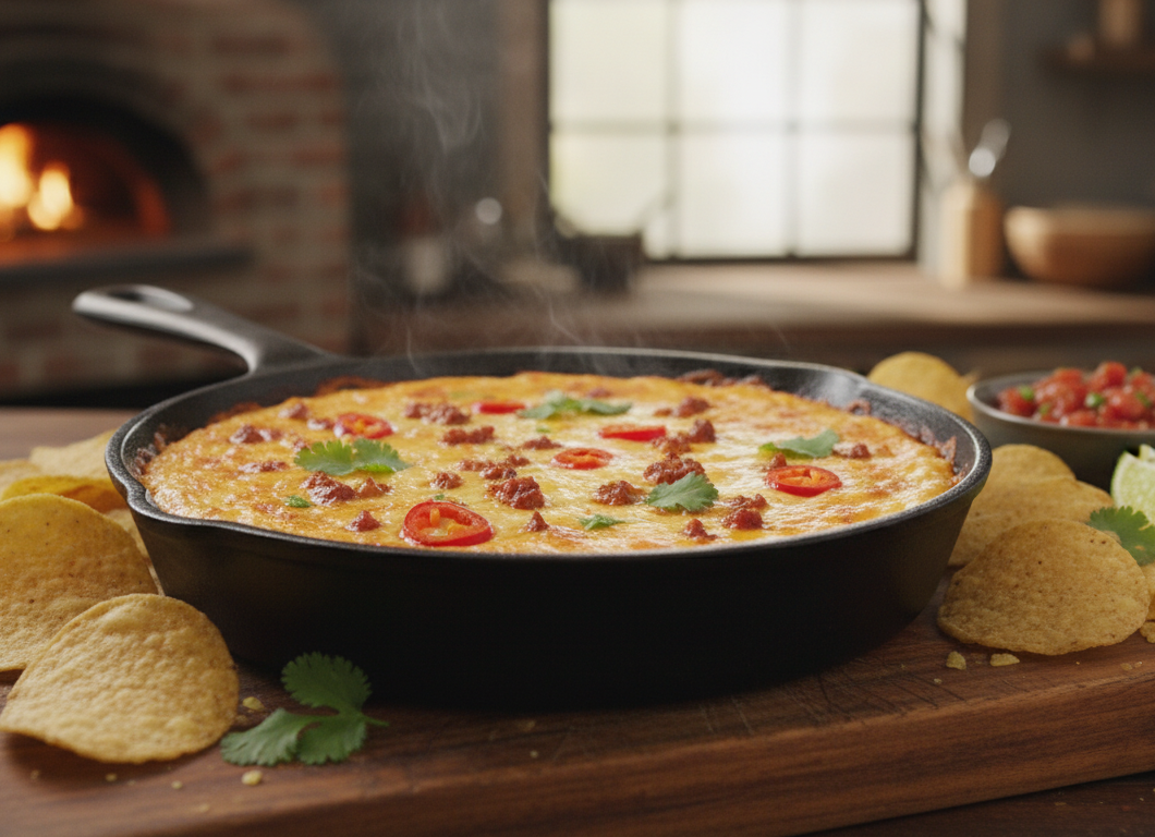 Oven-Baked Queso Dip