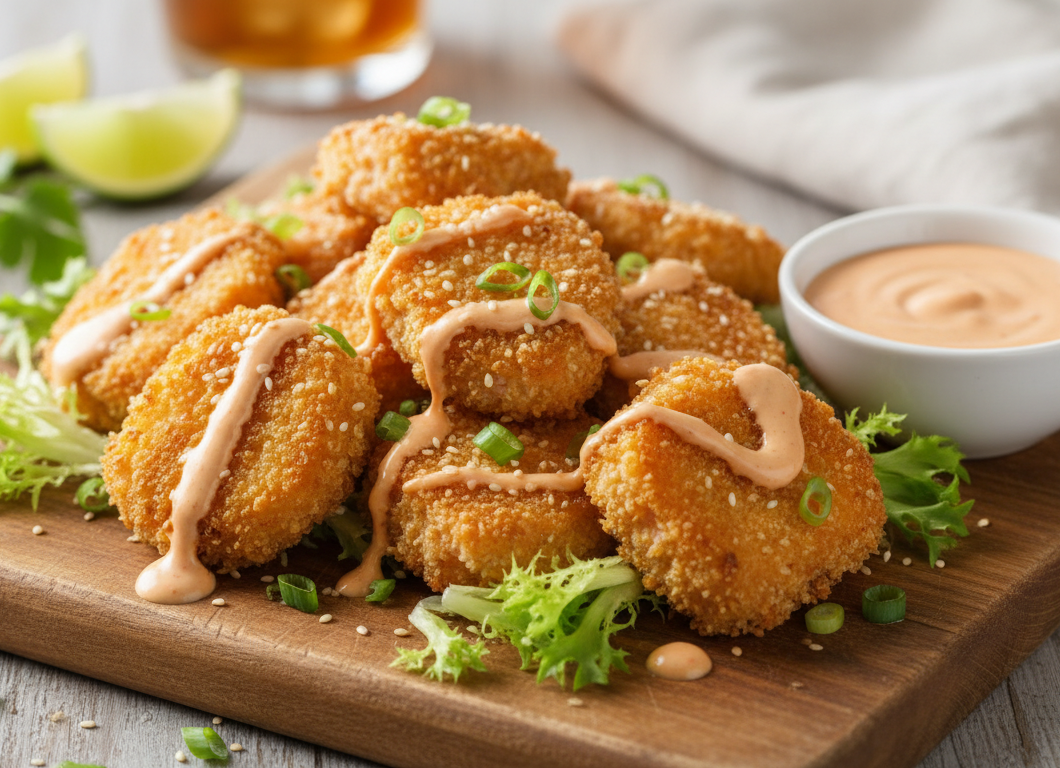 Crispy Bang Bang Salmon Bites