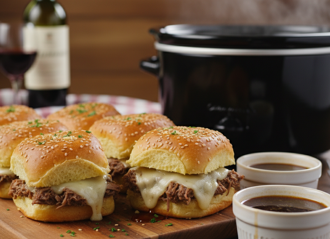Crockpot French Dip Sliders