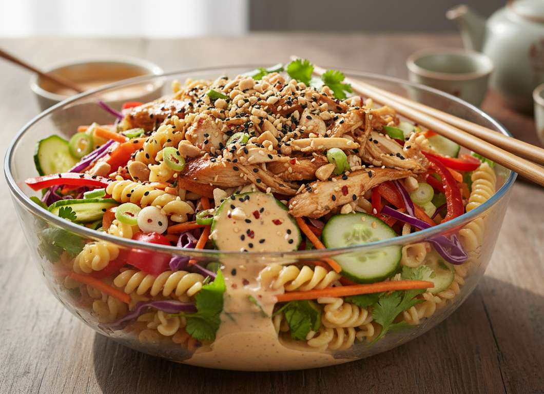 Chinese Chicken Pasta Salad