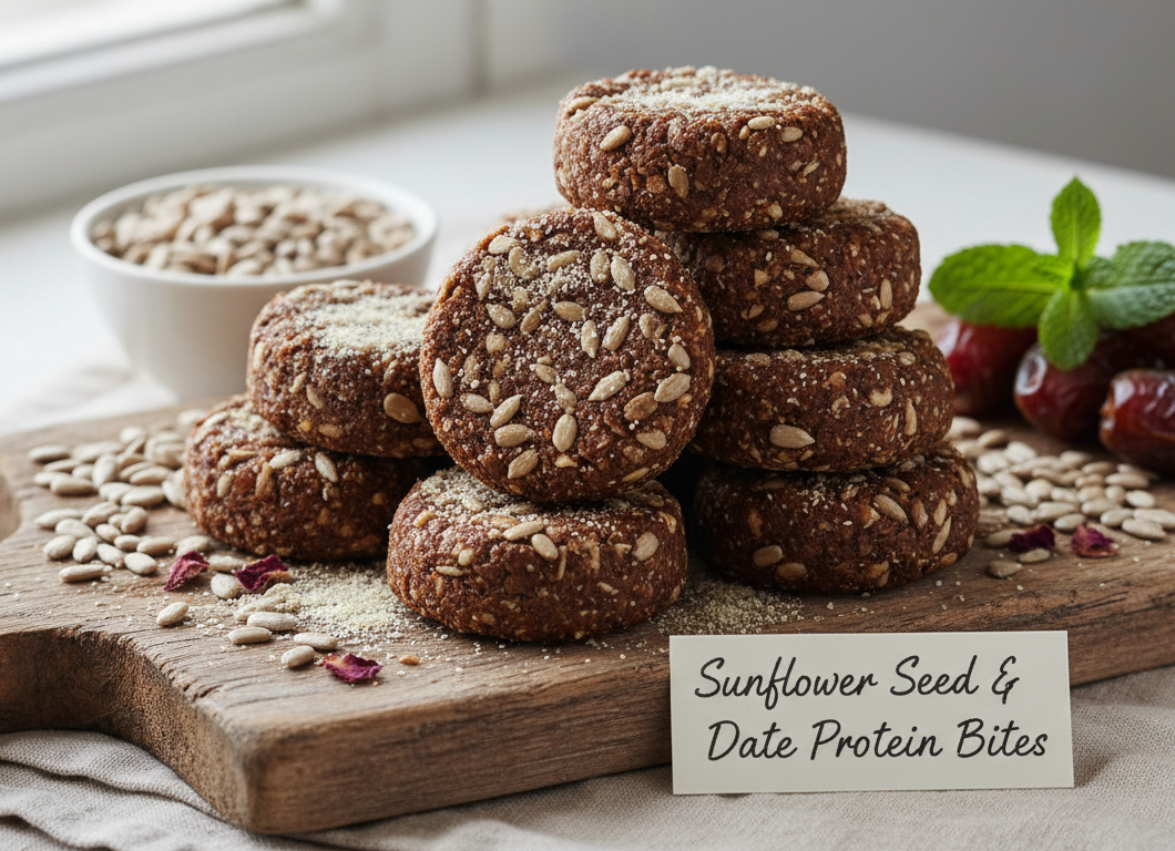 Sunflower Seed & Date Protein Bites