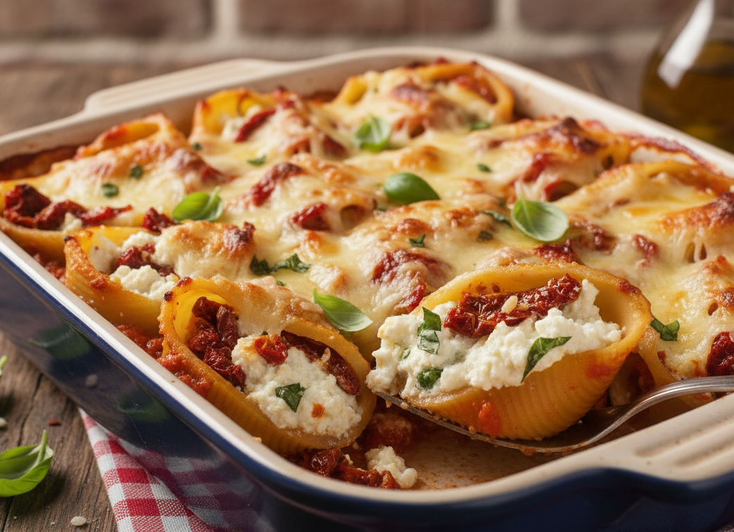 Sundried Tomato & Ricotta Stuffed Shells