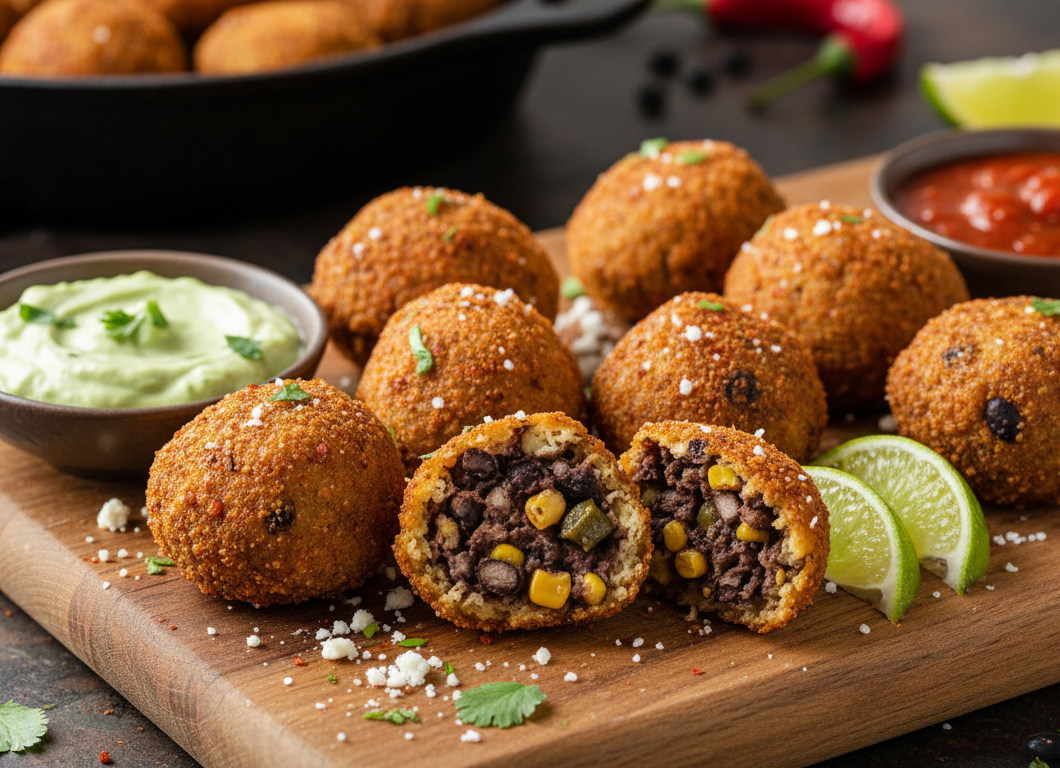 Smoky Black Bean & Cotija Bites