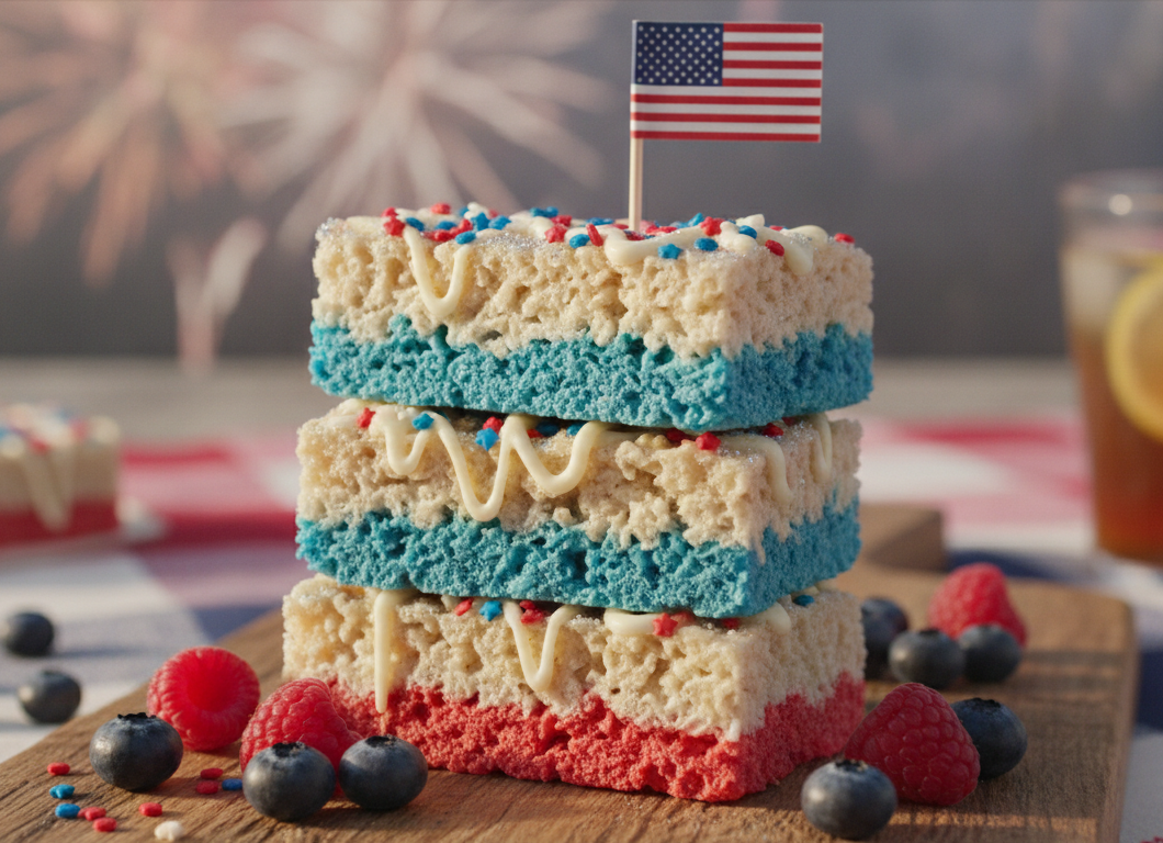Patriotic Rice Krispie Treats