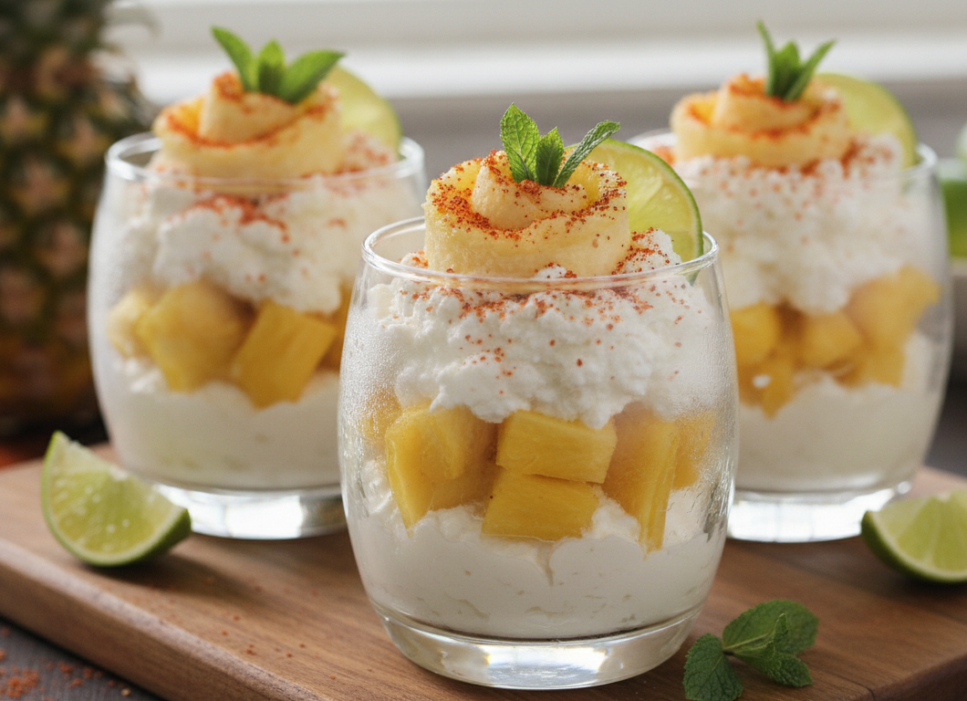 Pineapple Tajín Fruit & Cottage Cheese Cups
