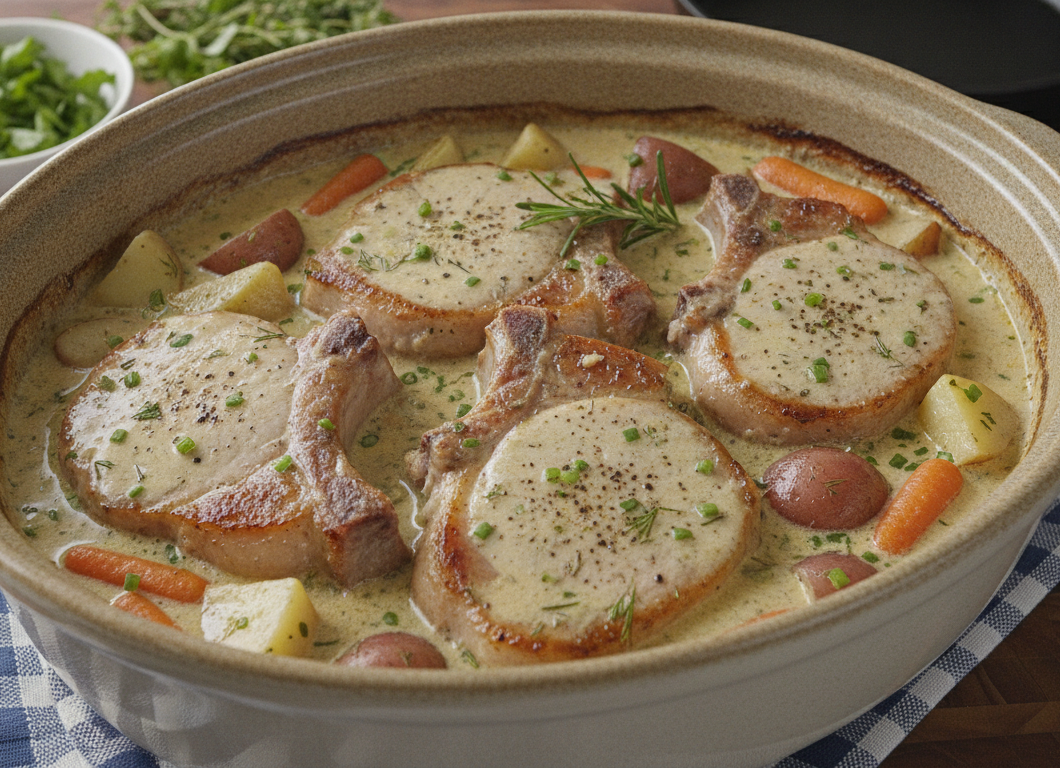 Ranch Slow Cooker Pork Chops