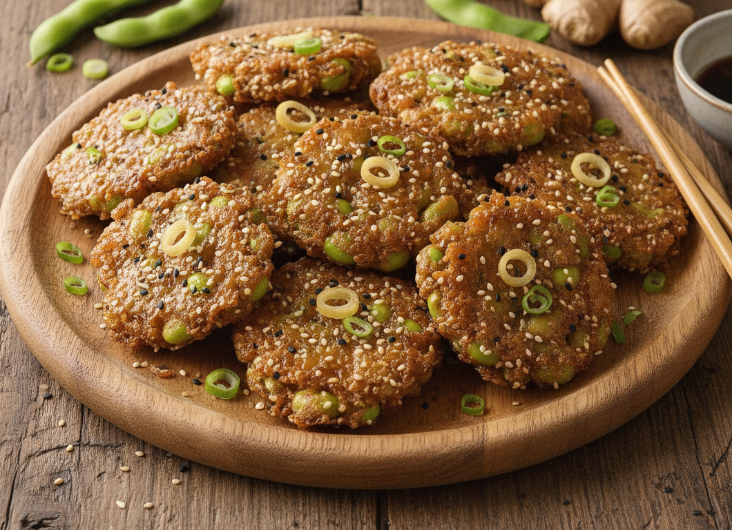 Sesame Ginger Edamame Bites