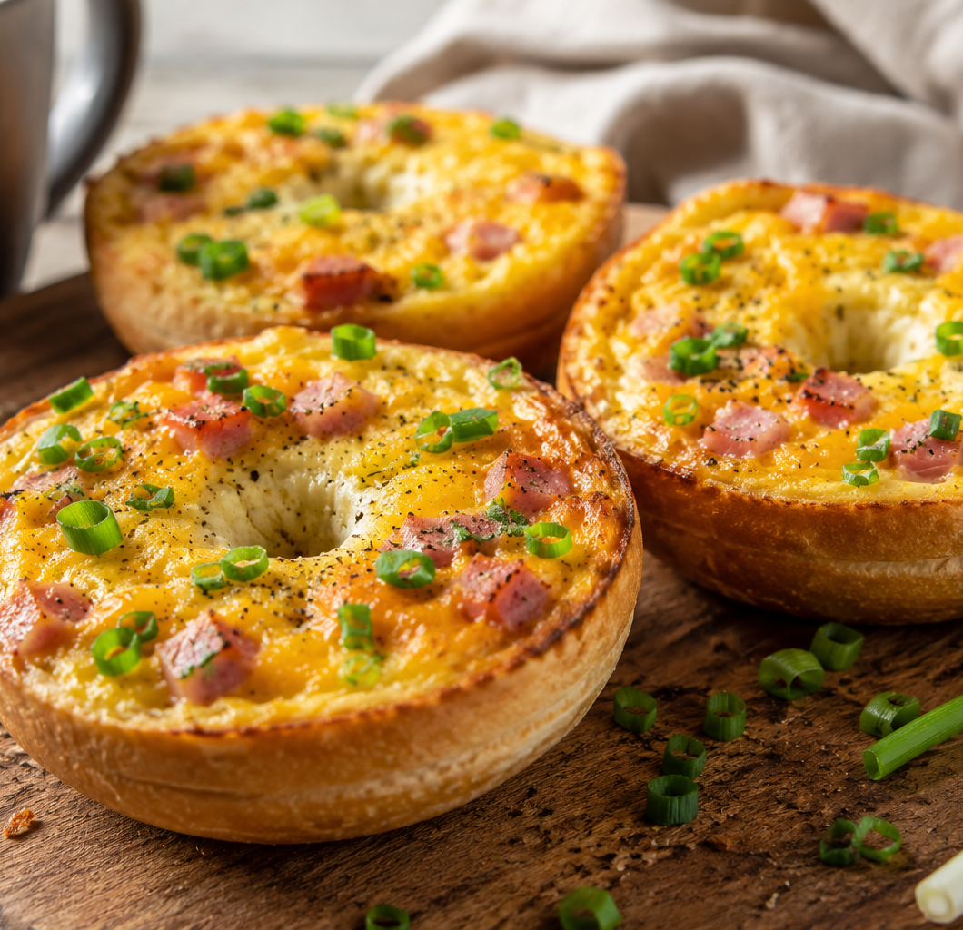 Quiche Stuffed Bagels