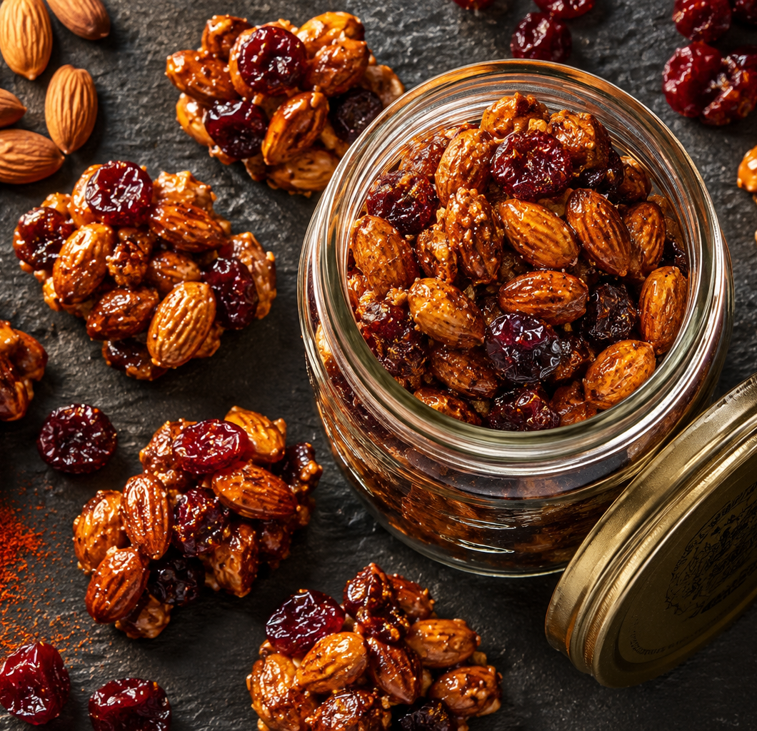 Smoked Paprika Roasted Almonds & Dried Cherry Clusters