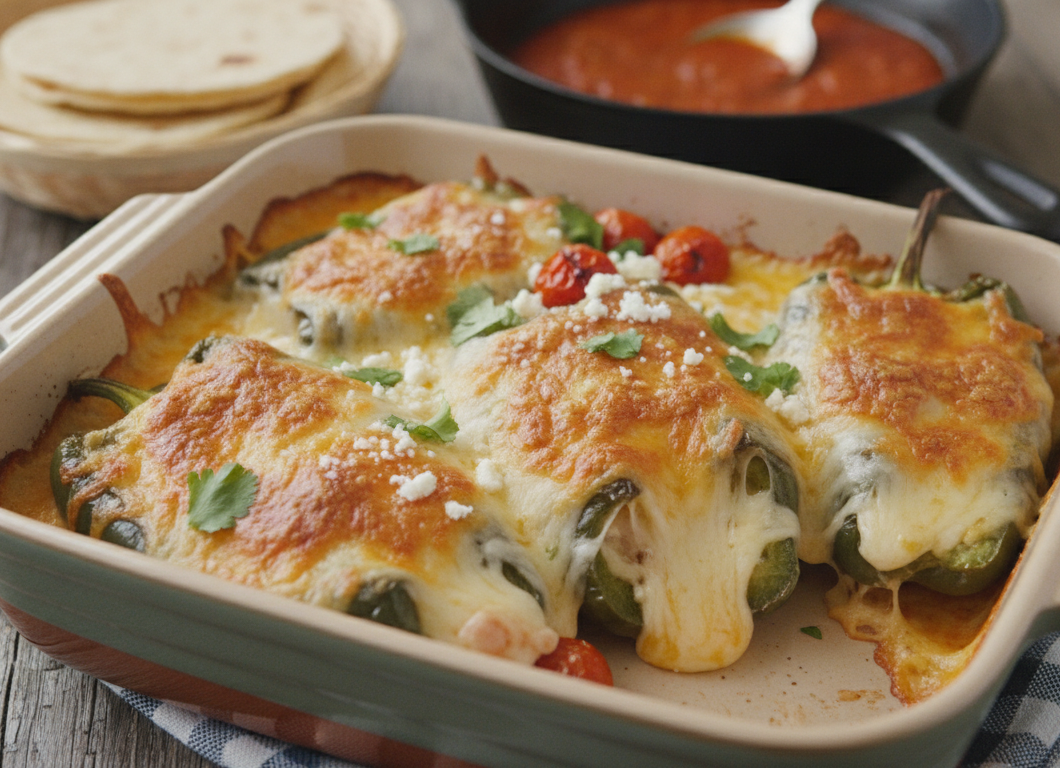 Cheesy Baked Rellenos