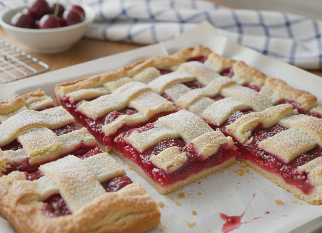 Sheet Pan Cherry Pie Bars