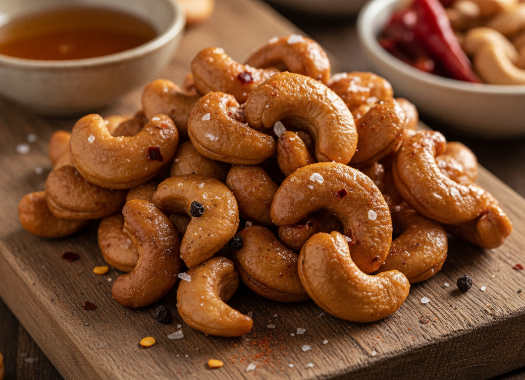 Chili Honey Roasted Cashew Clusters