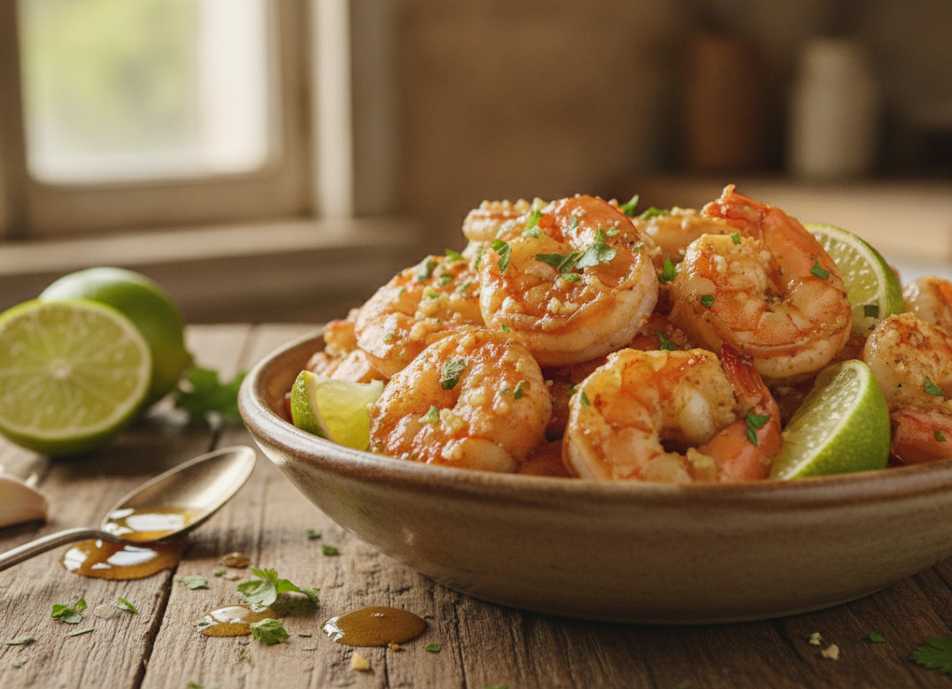 Garlic Honey Lime Shrimp