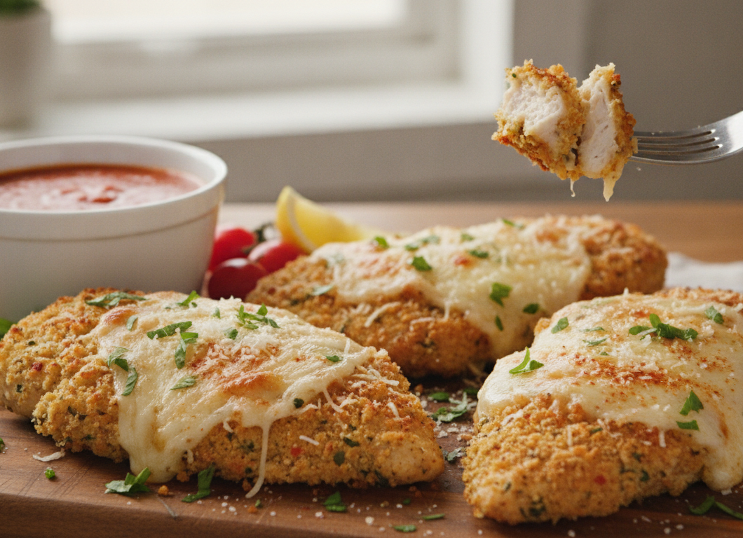 Crispy Baked Italian Parmesan Chicken