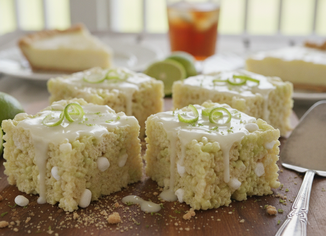 Key Lime Pie Rice Krispie Treats