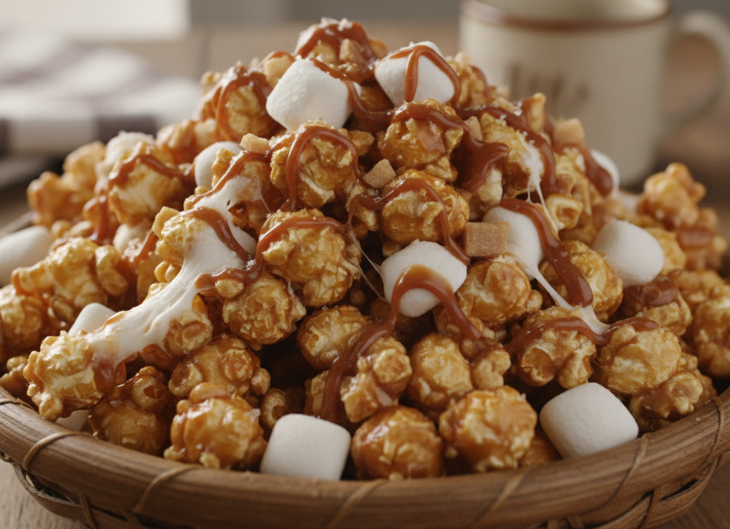 Marshmallow Caramel Corn