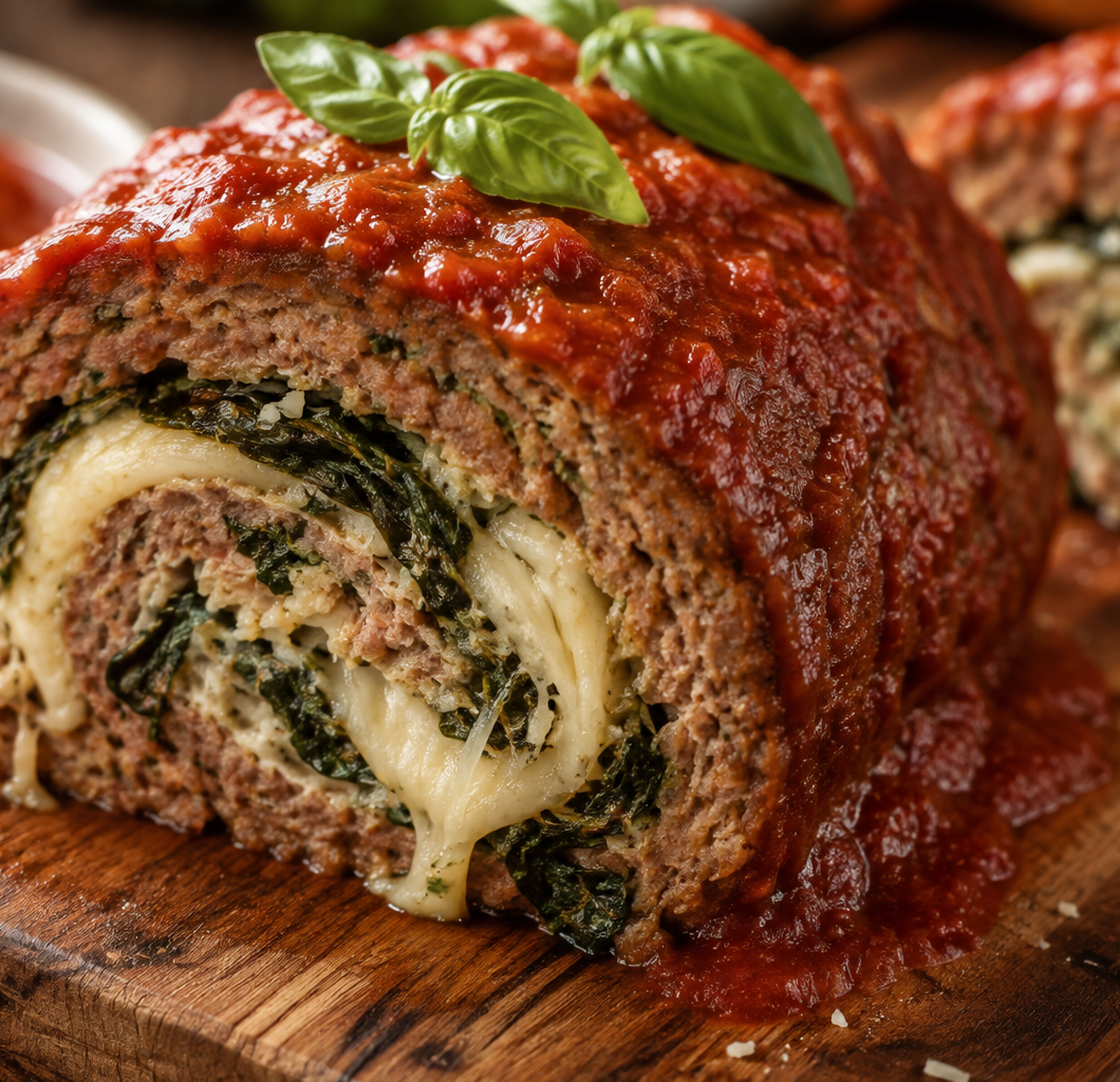 Stuffed Italian Meatloaf