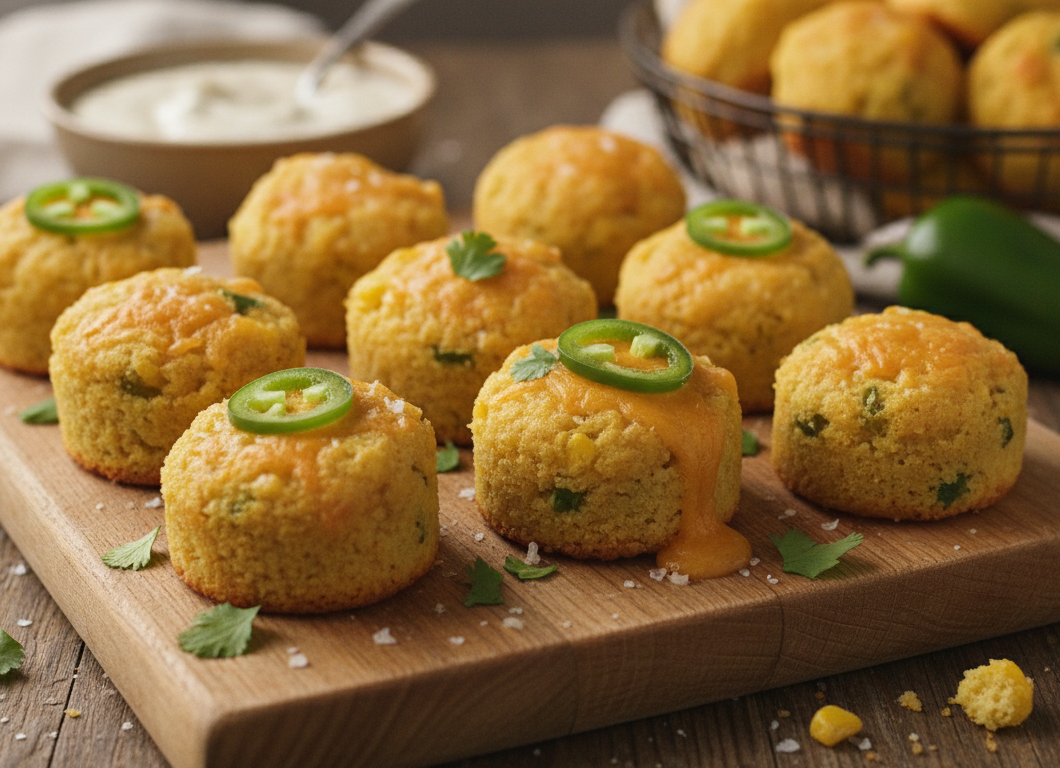Jalapeño Cornbread Poppers