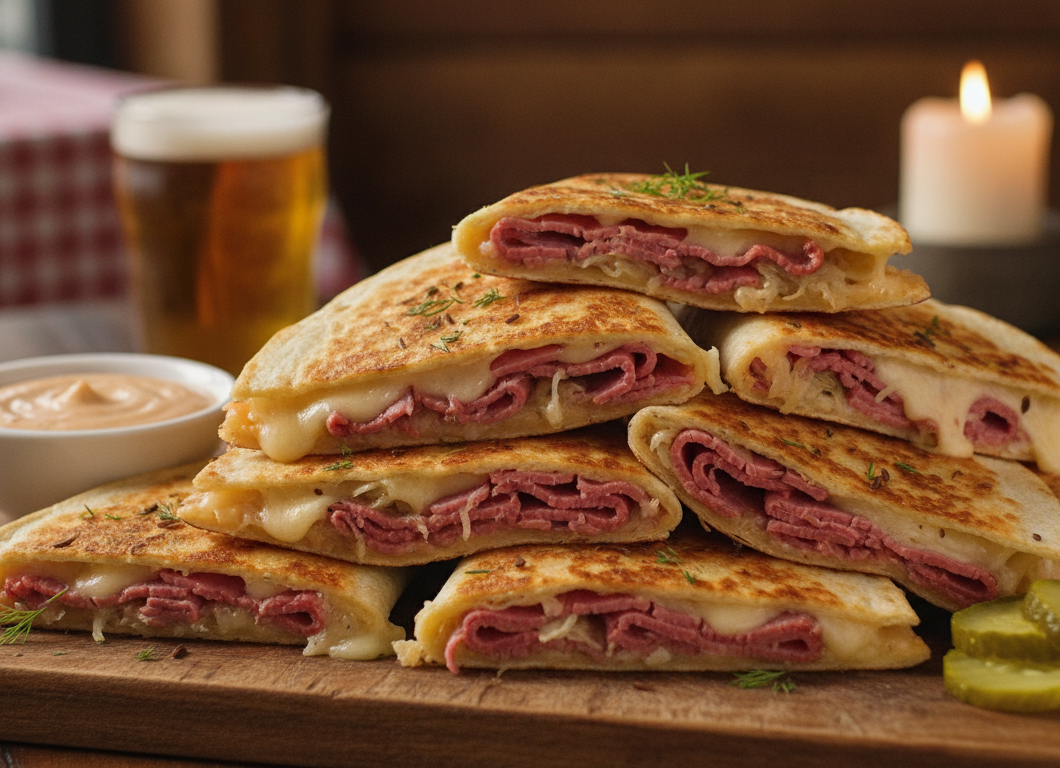 Reuben Quesadillas