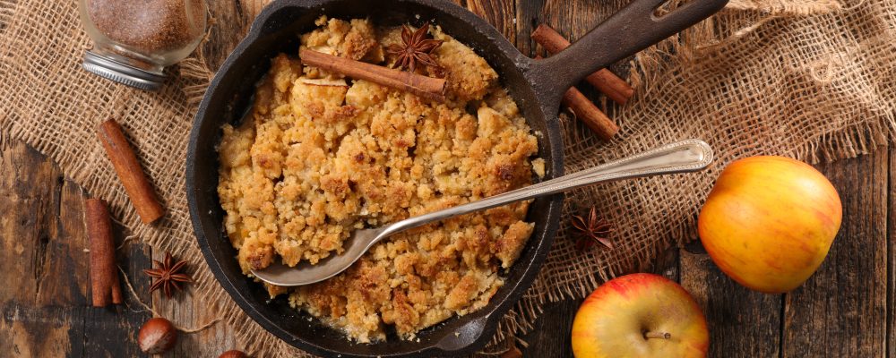 homemade apple crumble