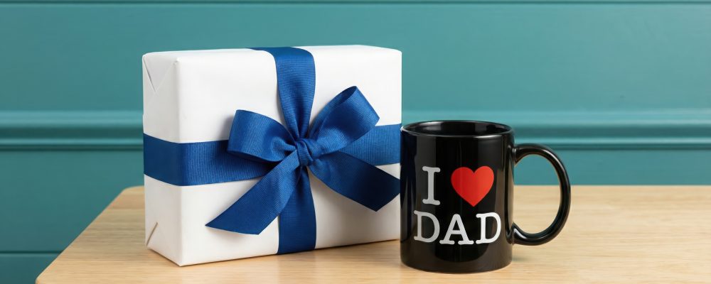 A gift and a mug for father's day