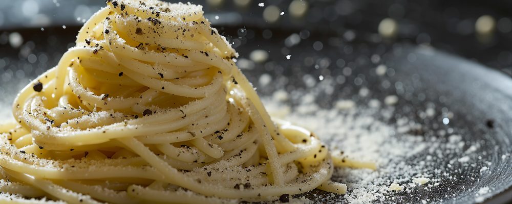 Cacio e Pepe Spaghetti with Pecorino and Black Pepper